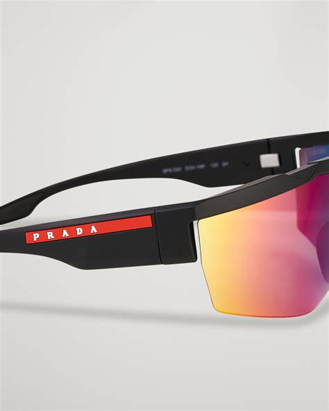 prada linea rossa 03xs|Prada Linea Rossa PS 03XS 01 Dark Grey Mirror Blue/Red.